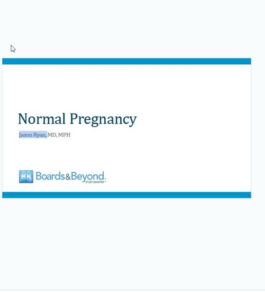 Normal Pregnancy