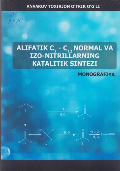 Alifatik C2 - C12 normal va izo-nitrillarning katalitik sintezi