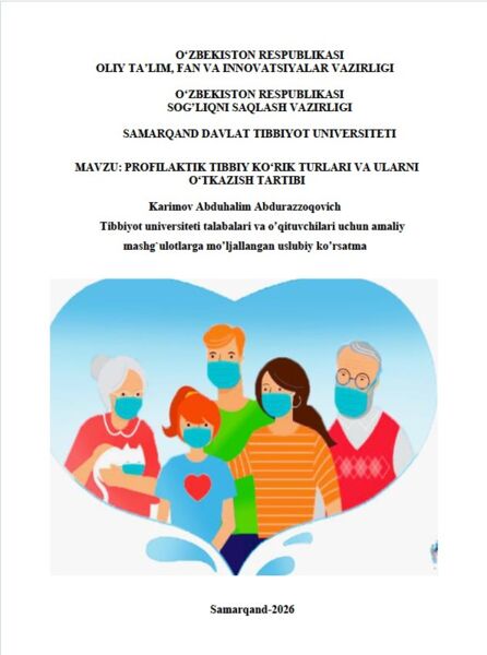Profilaktik tibbiy ko‘rik turlari va ularni  o‘tkazish tartibi
