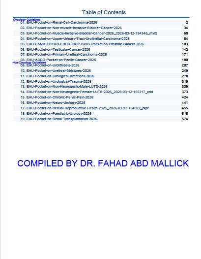 Eau guidelines on renal cell  carcinoma (RCC)