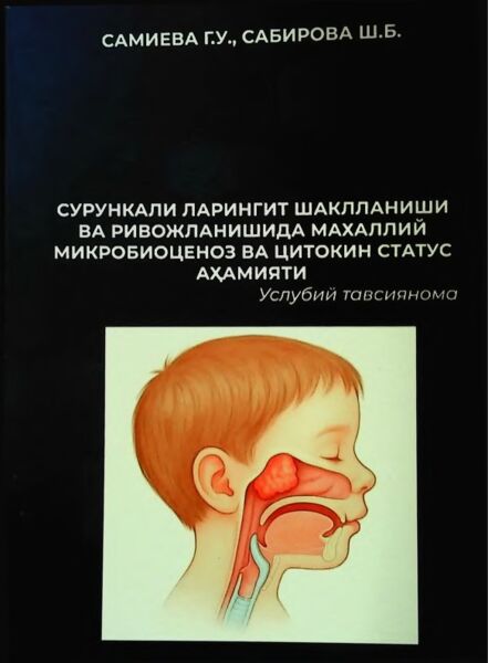 Сурункали ларингит шаклланиши ва ривожланишида махаллий микробиоценоз ва цитокин статус ахамияти