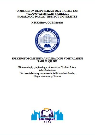 Spektrofotometriya usulida dori vositalarini  tahlil qilish