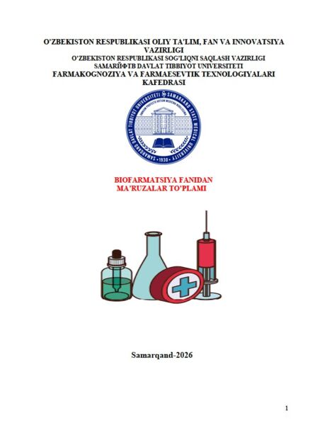 Biofarmatsiya fanidan ma’ruzalar to’plami